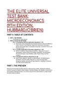 2026&sol;2027 THE ELITE UNIVERSAL TEST BANK&colon; Microeconomics &lpar;9th Edition&comma; Hubbard&sol;O'Brien&rpar; &vert; S-Tier Exam Solutions & Mentor Analysis