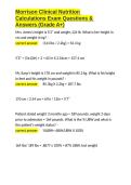 CLINICAL CALCULATIONS Exam Bundle With 100&percnt; Correct Answers 2025