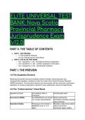 ELITE Nova Scotia Provincial Pharmacy Jurisprudence Exam Test Bank &lpar;v12&period;0&rpar; &vert; 2026&sol;2027 S-Tier Edition