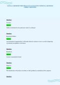 CLINICAL CHEMISTRY PRINCIPLES ACTUAL EXAM TEST PAPER FULL QUESTIONS&NewLine;CORRECT RESPONSES