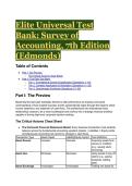 2026&sol;2027 S-Tier Elite Test Bank&colon; Survey of Accounting 7th Edition &lpar;Edmonds&rpar; &vert; 19&plus;  Grandmaster Q&A with Expert Mentorship