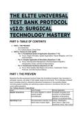 2026&sol;2027 S-Tier Surgical Technology Mastery Test Bank v12&period;0 &vert; 21&plus;  Elite QA&comma; Rationales & Critical Axioms Cheat Sheet
