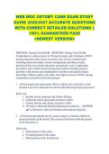 WEB WOC OSTOMY CARE EXAM STUDY &NewLine;GUIDE 2026&sol;2027 ACCURATE QUESTIONS &NewLine;WITH CORRECT DETAILED SOLUTIONS &vert;&vert; &NewLine;100&percnt; GUARANTEED PASS &NewLine;<NEWEST VERSION> &NewLine;
