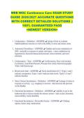 WEB WOC Continence Care EXAM STUDY &NewLine;GUIDE 2026&sol;2027 ACCURATE QUESTIONS &NewLine;WITH CORRECT DETAILED SOLUTIONS &vert;&vert; &NewLine;100&percnt; GUARANTEED PASS &NewLine;<NEWEST VERSION> 