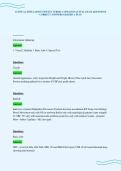 CLINICAL SIMULATION NEWEST VERSIO 1 UPDATED ACTUAL EXAM QUESTIONS&NewLine;CORRECT ANSWERS GRADED A PLUS