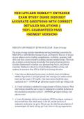 HESI LPN-ADN MOBILITY ENTRANCE &NewLine;EXAM STUDY GUIDE 2026&sol;2027 &NewLine;ACCURATE QUESTIONS WITH CORRECT &NewLine;DETAILED SOLUTIONS &vert;&vert; &NewLine;100&percnt; GUARANTEED PASS &NewLine;<NEWEST VERSION> &NewLine;