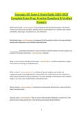Concepts ATI Exam 3 Study Guide 2026&ndash;2027 Complete Exam Prep&comma; Practice Questions & Verified Answers