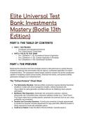 2026&sol;2027 S-Tier Elite Test Bank&colon; Investments Mastery &lpar;Bodie 13th Edition&rpar; &ndash; 22&plus; Advanced Q&A with Institutional Rationale
