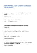 CDFM MODULE 1 Exam&vert; Complete Questions and Correct Answers 