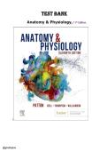 Test Bank For Anatomy and Physiology&comma; 11th Edition &period; All 48 Chapters are covered with Answers&period;