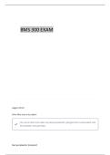 BMS 300 EXAM 2 QUESTIONS WITH 100&percnt; CORRECT ANSWERS