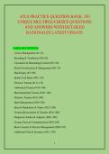 ATLS PRACTICE QUESTION BANK&colon; 350 &NewLine;UNIQUE MULTIPLE-CHOICE QUESTIONS &NewLine;AND ANSWERS WITH DETAILED &NewLine;RATIONALES LATEST UPDATE 