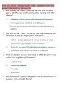 NUR 507 Exam 1 Study Guide 2026&sol;2027 &vert; Complete Review &vert; Pediatric Health Care &vert; Latest Update &vert; Graded A&plus;