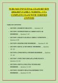 NURS 5433 FNP II FINAL EXAM REVIEW &NewLine;&lpar;2026&sol;2027&rpar; FAMILY NURSING &vert; UTA &NewLine;COMPLETE EXAM WITH VERIFIED &NewLine;ANSWERS