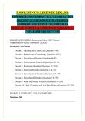 RASMUSSEN COLLEGE MDC 2 EXAM 1 &NewLine;COMPREHENSIVE PRACTICE EXAMINATION &NewLine;2026&sol;2027 QUESTIONS WITH VERIFIED &NewLine;ANSWERS AND EXPERT RATIONALES &NewLine;MEDICAL-SURGICAL NURSING II &vert; GRADED A&plus; &NewLine;&vert; GUARANTEED SUCCESS