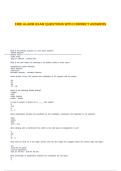 FIRE ALARM EXAM QUESTIONS WITH CORRECT ANSWERS