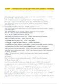 ALARM 1 CERTIFICATION EXAM QUESTIONS AND CORRECT ANSWERS