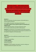 NUR 6001 EXAM 1 &ndash; ADVANCED HEALTH &NewLine;ASSESSMENT COMPREHENSIVE PRACTICE &NewLine;EXAMINATION 2026 QUESTIONS WITH VERIFIED &NewLine;ANSWERS AND EXPERT RATIONALES ACTUAL &NewLine;QUESTIONS & ANSWERS &vert; WPU STANDARD &vert; &NewLine;GRADED A&plus; 