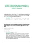 NURS 317 Midterm Exam Questions and Correct Answers with Complete Solutions &vert; New Update 2026&sol;27 &vert; Graded A&plus;