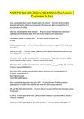 AFO NPTE Test with all Correct & 100&percnt; Verified Answers &vert;Guaranteed to Pass