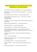 Aquatic Facility Operator Exam with all Correct & 100&percnt; Verified Answers &vert;Already Graded A&plus;