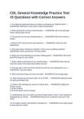 CDL General Knowledge Practice Test &num;3 Questions with Correct Answers&NewLine;&NewLine;