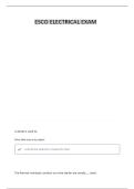 ELECTRICAL EXAM STUDY GUIDE 2024 QUESTIONS & CORRECT ANSWERS LATEST UPDATE 2026&sol;2027