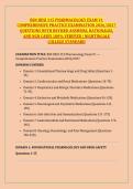 BSN HESI 315 PHARMACOLOGY EXAM V1 &NewLine;COMPREHENSIVE PRACTICE EXAMINATION 2026&sol;2027 &NewLine;QUESTIONS WITH REVISED ANSWERS&comma; RATIONALES&comma; &NewLine;AND NGN CASES 100&percnt; VERIFIED &vert; NIGHTINGALE &NewLine;COLLEGE STANDARD