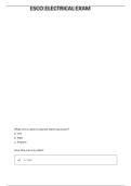 ELECTRICAL FINAL EXAM QUESTIONS & CORRECT ANSWERS 
