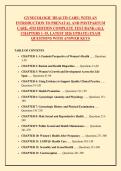 GYNECOLOGIC HEALTH CARE&colon; WITH AN &NewLine;INTRODUCTION TO PRENATAL AND POSTPARTUM &NewLine;CARE&comma; 4TH EDITION COMPLETE TEST BANK &lpar;ALL &NewLine;CHAPTERS 1&ndash;35&comma; LATEST 2026 UPDATE&rpar; EXAM &NewLine;QUESTIONS WITH ANSWER KEYS 