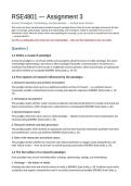 RSE4801 Assignment 3 &ndash; Study Solutions 2026 &lpar;ACE this&rpar; 2026 &lpar;Not just answers&rpar;