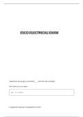 ESCO ELECTRICAL TEST QUESTIONS & CORRECT ANSWERS 