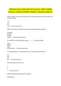 Orthotics Exam 2026 with all Correct & 100&percnt; Verified Answers &vert;Actual Complete Update &vert;Already Graded A&plus;