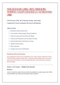 NUR 242 Exam 1 &lpar;2026 &sol; 2027&rpar; &vert; Med-Surg Nursing &vert; Galen College &lpar;A&plus; Guarantee&rpar; &vert; PDF