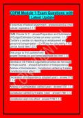 CDFM Module 1 Exam Questions with &vert; Latest Update