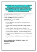 WGU D664 OBJECTIVE ASSESSMENT &ndash; LEARNERS &NewLine;AND LEARNING SCIENCE COMPREHENSIVE &NewLine;PRACTICE EXAMINATION 2026 QUESTIONS WITH &NewLine;VERIFIED ANSWERS AND EXPERT RATIONALES &NewLine;PASS THE OA &vert; GUARANTEED SUCCESS 