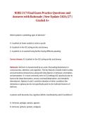 NURS 317 Final Exam Practice Questions and Answers with Rationale &vert; New Update 2026&sol;27 &vert; Graded A&plus;