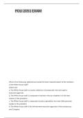 POLI 2051 FINAL EXAM QUESTIONS AND VERIFIED CORRECT ANSWERS 