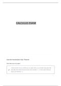 CALCULUS QUESTIONS AND CORRECT ANSWERS 