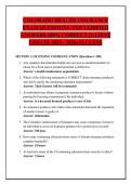 COLORADO HEALTH INSURANCE &NewLine;EXAM QUESTIONS AND VERIFIED &NewLine;ANSWERS 100&percnt; CORRECT &lpar;LATEST &NewLine;UPDATE 2025 &sol; 2026&rpar; SUCCESS 