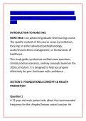 NURS 5461 Final Exam Practice Questions & Correct Answers 2026 &vert; Comprehensive Study Guide with Detailed Rationales