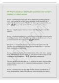 PN Pharm practice A 2027 Exam questions and answers&NewLine;Graded A&plus;&vert;latest update&NewLine;A nurse is performing the third check before administering hydromorphone to a&NewLine;client&period; After opening the unit-dose packet&comma; the client tells the nurse they do not&NewLine;want to take t