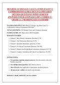 BSN HESI 215 DOSAGE CALCULATION EXAM V2 &NewLine;COMPREHENSIVE PRACTICE EXAMINATION &NewLine;2025&sol;2026 QUESTIONS WITH VERIFIED &NewLine;ANSWERS AND RATIONALES 100&percnt; CORRECT &vert; &NewLine;GRADE A- &vert; NIGHTINGALE STANDARD