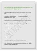 PN Fundamentals Online Practice B Exam questions and&NewLine;answers Graded A&plus;&vert;latest update&NewLine;A nurse is assisting with the care of a patient who is receiving a unit of packed&NewLine;RBCs&NewLine;The patient has manifestations of &lowbar;&lowbar;&lowbar;&lowbar; as evidenced by the patient's &lowbar;&lowbar;&lowbar;