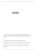 CJE PRACTICE EXAM 1 QUESTIONS AND CORRECT DETAILED ANSWERS 