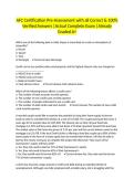 AFC Certification Pre-Assessment with all Correct & 100&percnt; Verified Answers &vert;Actual Complete Exam &vert;Already Graded A&plus;
