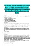 ATI PN Adult Medical Surgical 2024 Proctored Exam with NGN &vert; Extracted from Real Exam ACTUAL EXAM 2026&sol;2027 &vert; ATI PN Med-Surg 2024 &vert; Verified Q&A &vert; Pass Guaranteed - A&plus; Graded&NewLine;&NewLine;