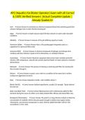 AFO &lpar;Aquatics Facilitator Operator&rpar; Exam with all Correct & 100&percnt; Verified Answers &vert;Actual Complete Update &vert;Already Graded A&plus;
