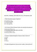 TN JURISPRUDENCE EXAM PAPER 2026 &NewLine;COMPLETE QUESTIONS WITH ANSWERS &NewLine;GRADED A&plus; COMPREHENSIVE TENNESSEE &NewLine;PHYSICAL THERAPY JURISPRUDENCE &NewLine;EXAMINATION 
