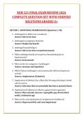 NUR 521 FINAL EXAM REVIEW 2026 &NewLine;COMPLETE QUESTION SET WITH VERIFIED &NewLine;SOLUTIONS GRADED A&plus;